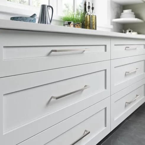 brushed satin nickel pull