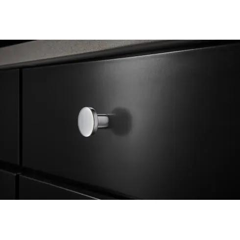 polished chrome knob