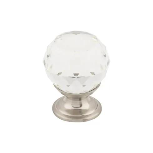 brushed satin nickel knob