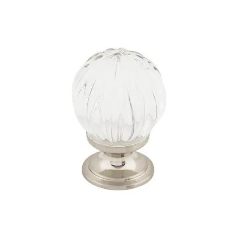 brushed satin nickel knob