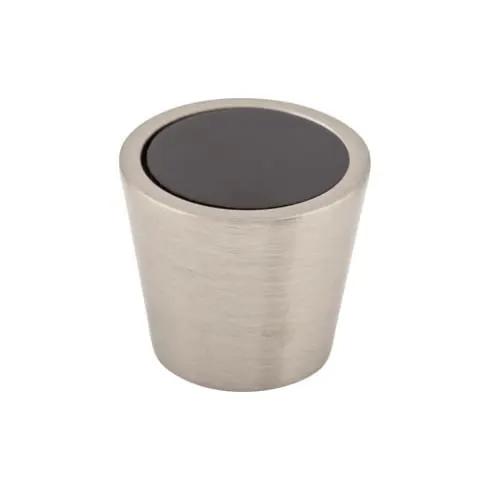 brushed satin nickel knob