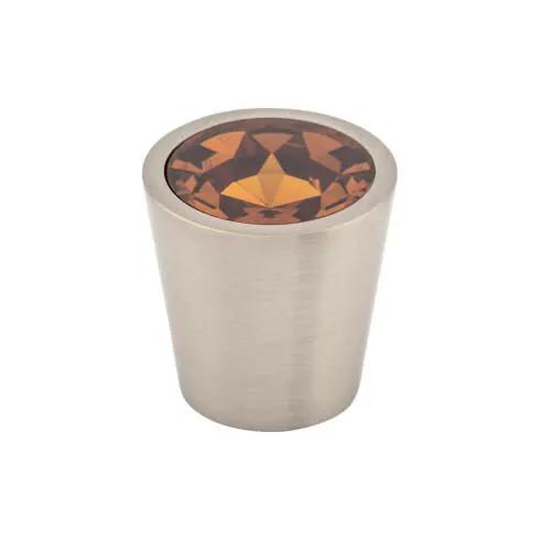 brushed satin nickel knob