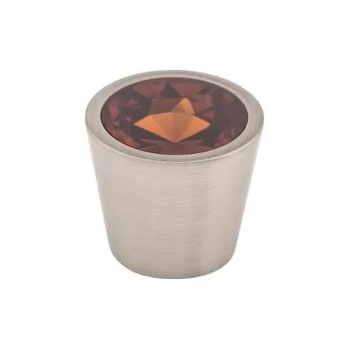 brushed satin nickel knob