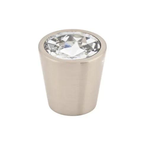 brushed satin nickel knob