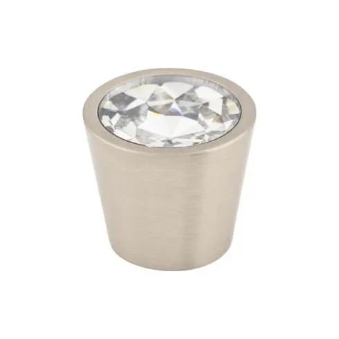 brushed satin nickel knob