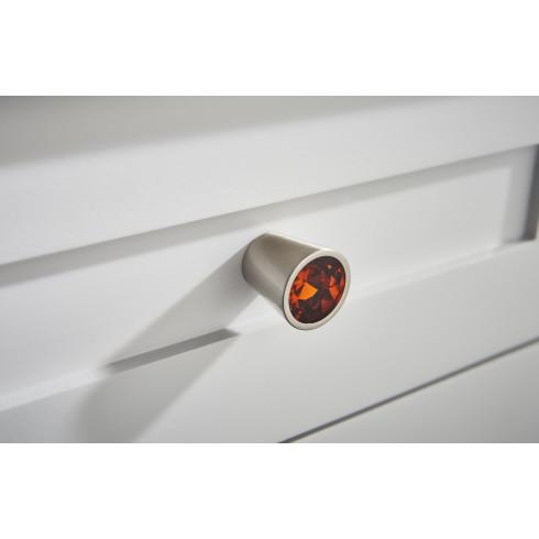 brushed satin nickel knob