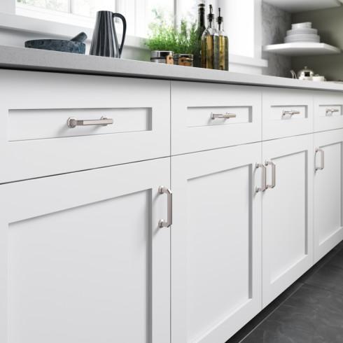 brushed satin nickel pull