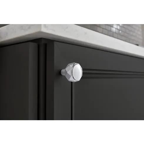 polished chrome knob