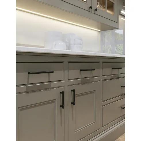 flat black appliance pull