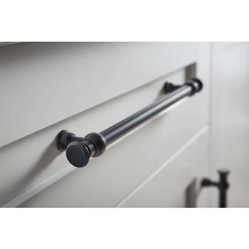 flat black appliance pull