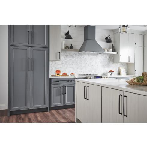 flat black appliance pull