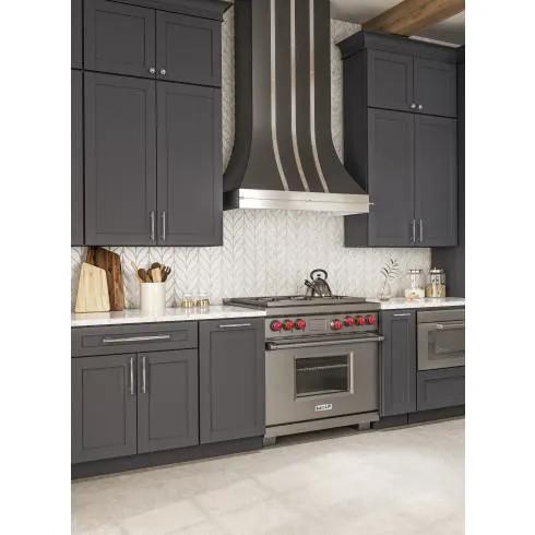 flat black appliance pull