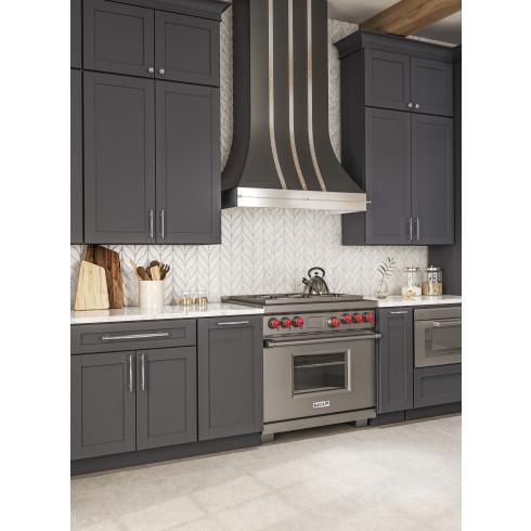 flat black appliance pull