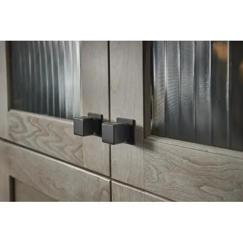 brushed satin nickel knob
