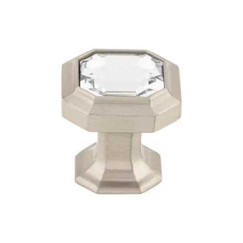 brushed satin nickel knob