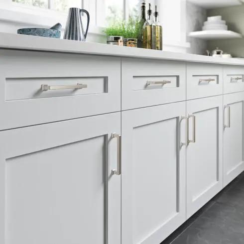 brushed satin nickel pull