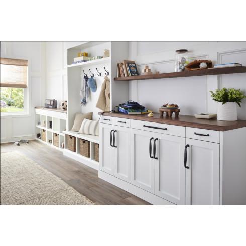 flat black appliance pull