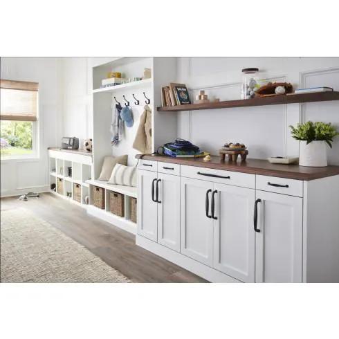 flat black appliance pull