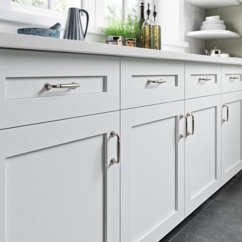 brushed satin nickel pull