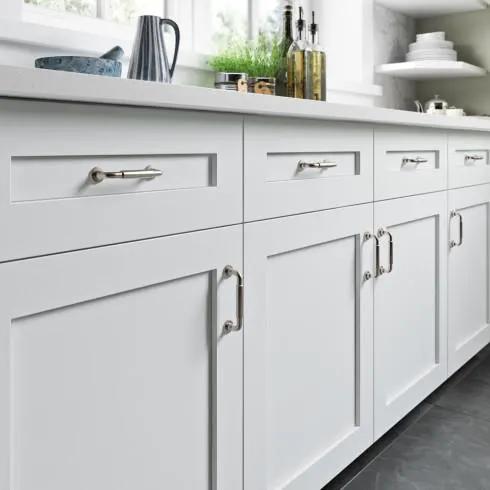 brushed satin nickel pull
