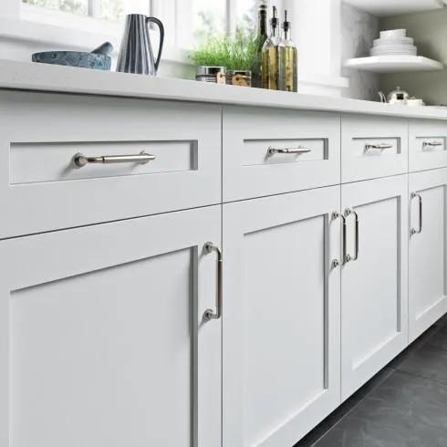 brushed satin nickel pull
