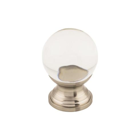 brushed satin nickel knob