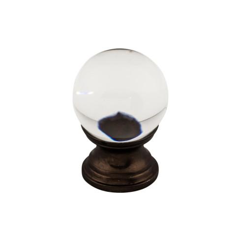 Top Knobs Clarity Clear Glass Round Knob 1 Inch