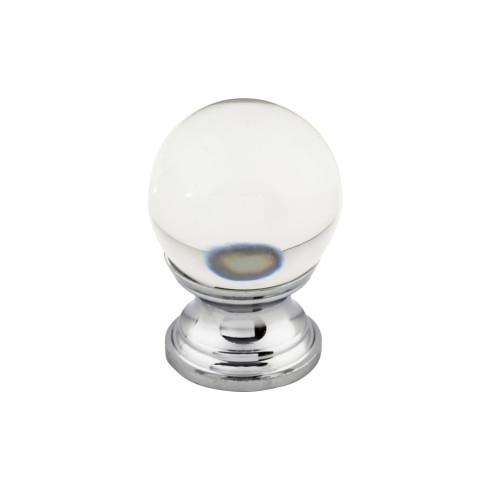 Top Knobs Clarity Clear Glass Round Knob 1 Inch