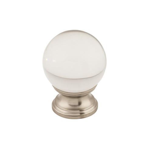 brushed satin nickel knob