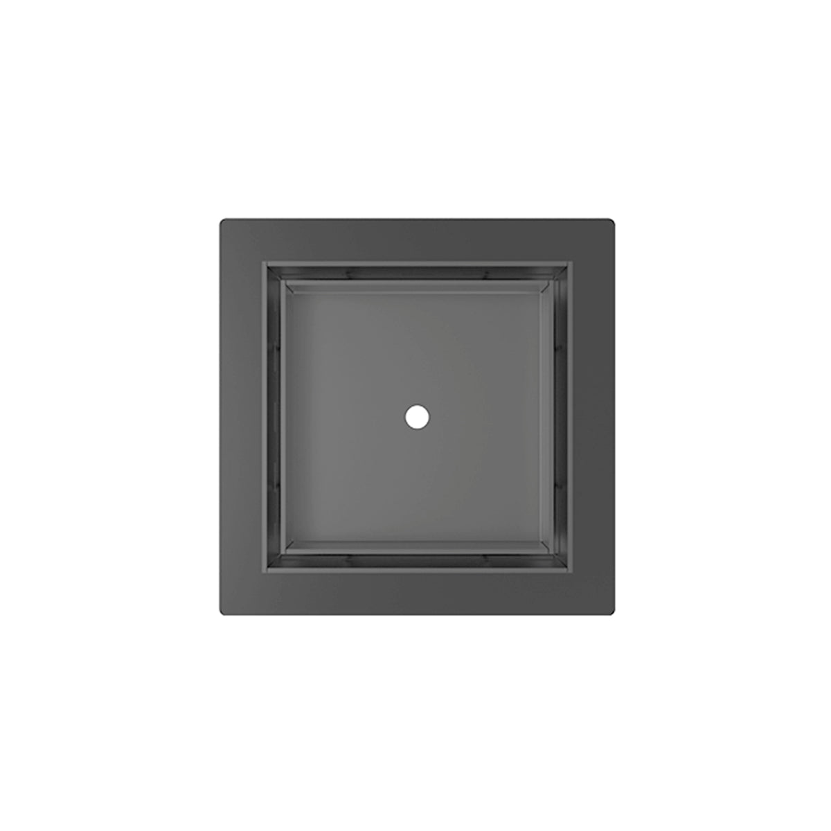 Infinity Drain 5 x 5 Flanged Tile Drain Strainer for 3/8" tile with 2 Throat