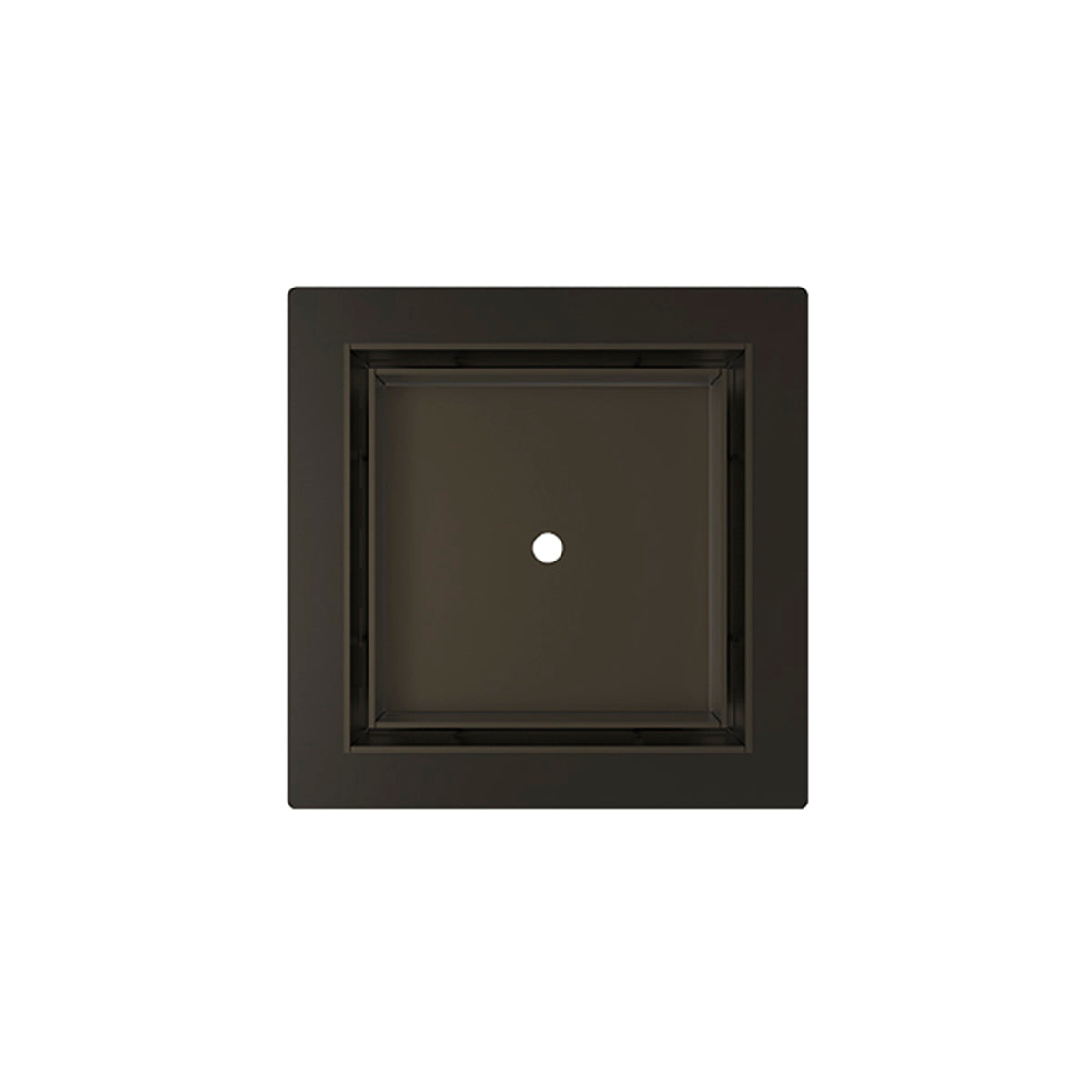 Infinity Drain 5 x 5 Flanged Tile Drain Strainer for 3/8" tile with 2 Throat