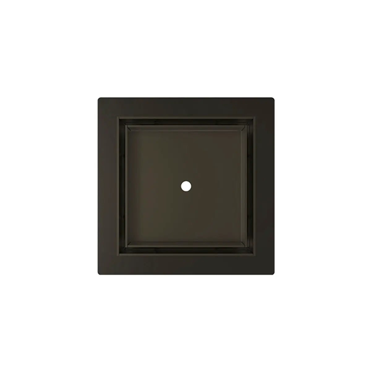 Infinity Drain 5 x 5 Flanged Tile Drain Strainer for 3/8" tile with 2 Throat by Infinity Drain