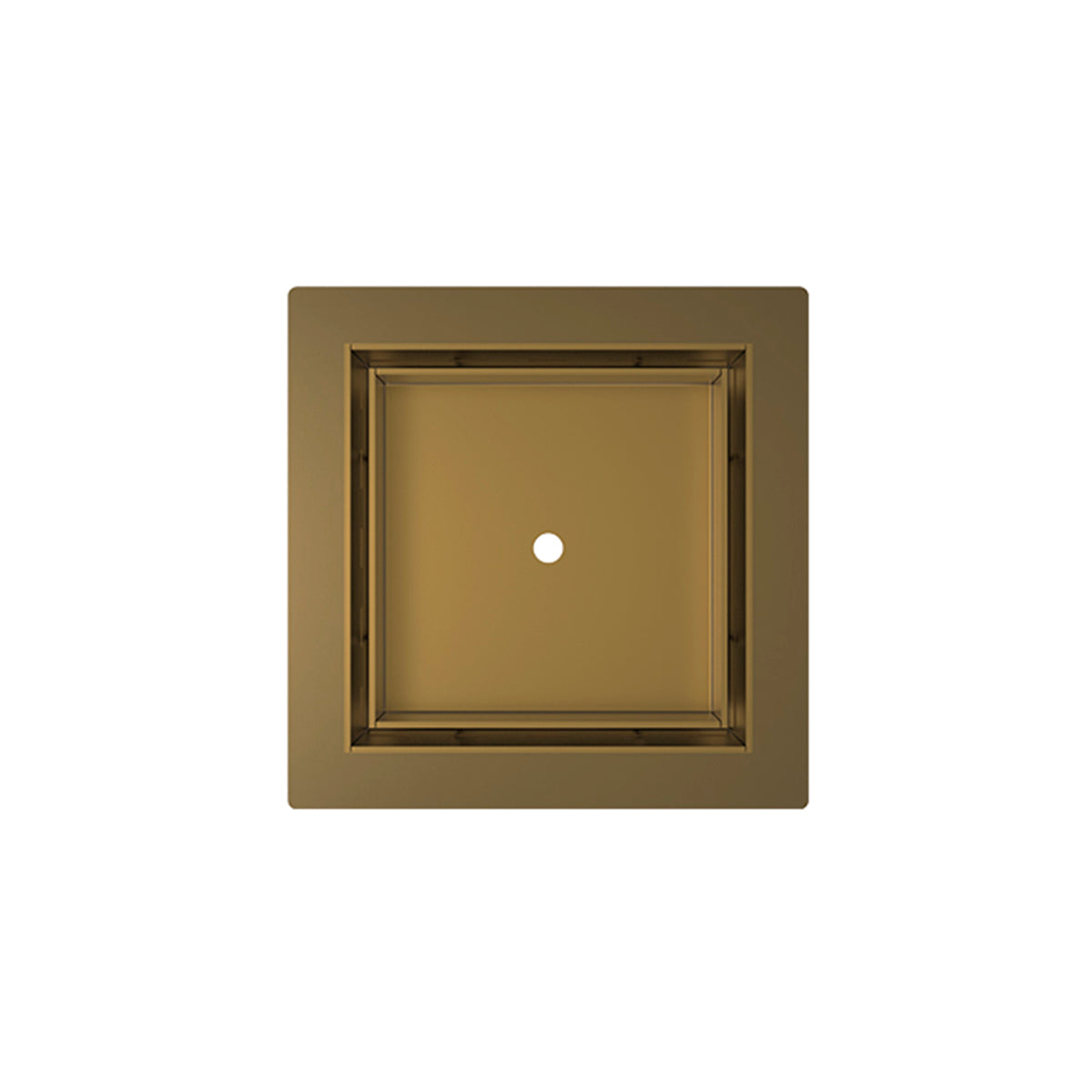 Infinity Drain 5 x 5 Flanged Tile Drain Strainer for 3/8" tile with 2 Throat