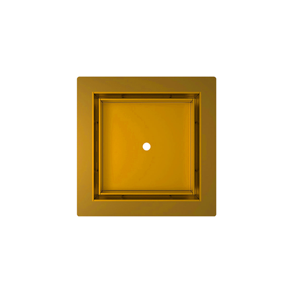 Infinity Drain 5 x 5 Flanged Tile Drain Strainer for 3/8" tile with 2 Throat