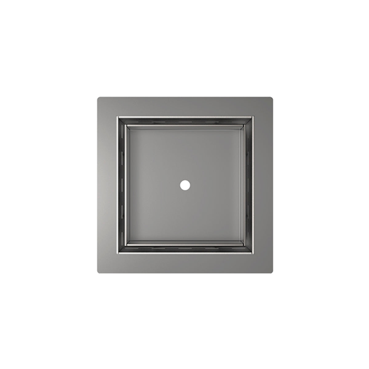 Infinity Drain 5 x 5 Flanged Tile Drain Strainer for 3/8" tile with 2 Throat