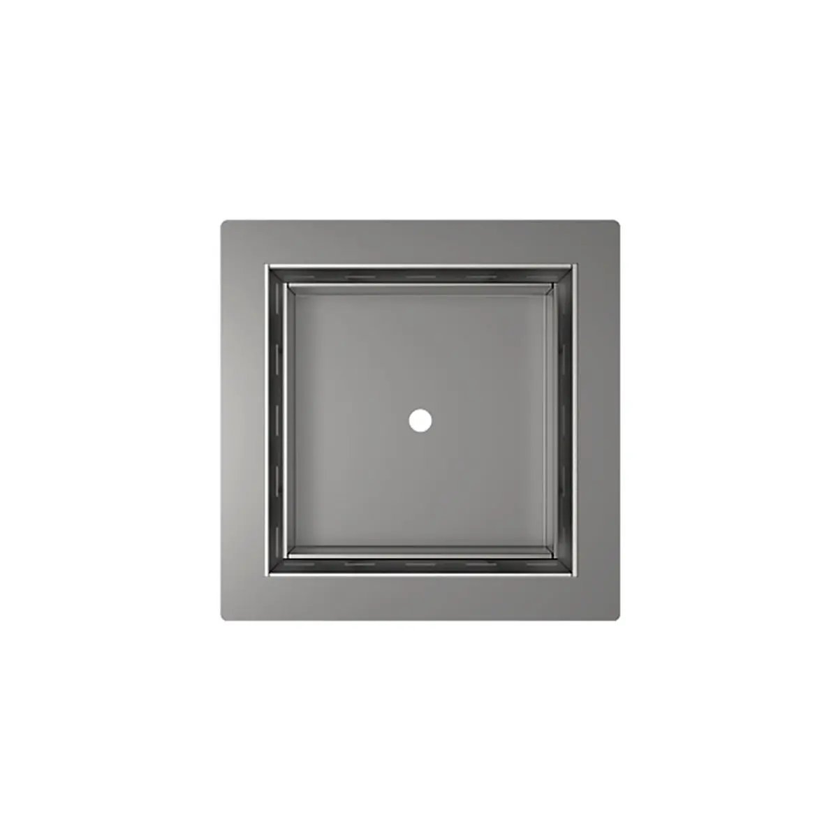 Infinity Drain 5 x 5 Flanged Tile Drain Strainer for 3/8" tile with 2 Throat by Infinity Drain