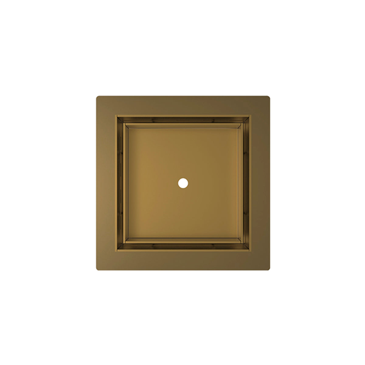 Infinity Drain 5 x 5 Flanged Tile Drain Strainer for 3/8" tile with 2 Throat