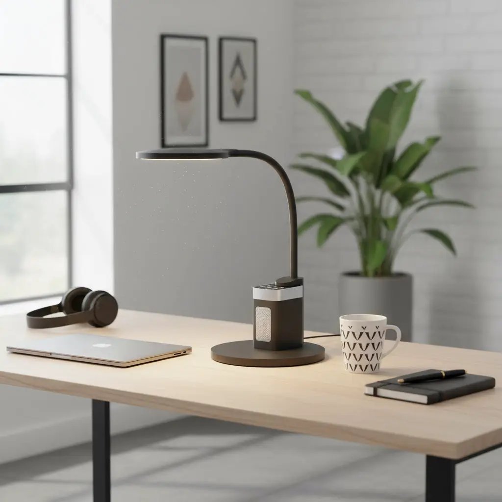 matte black table lamp