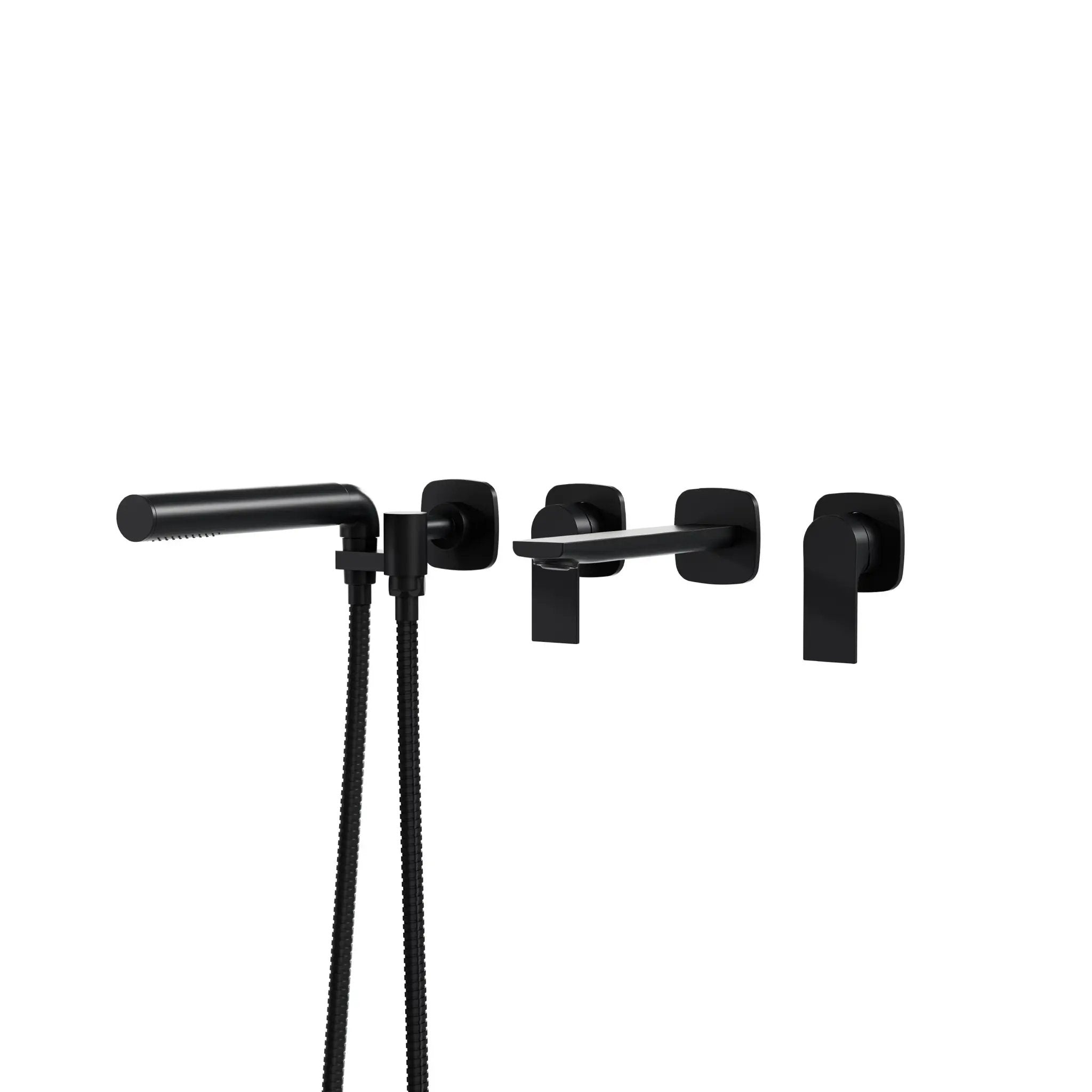 Aquabrass TMR Plus Wallmount Tub Filler with Handshower by Aquabrass