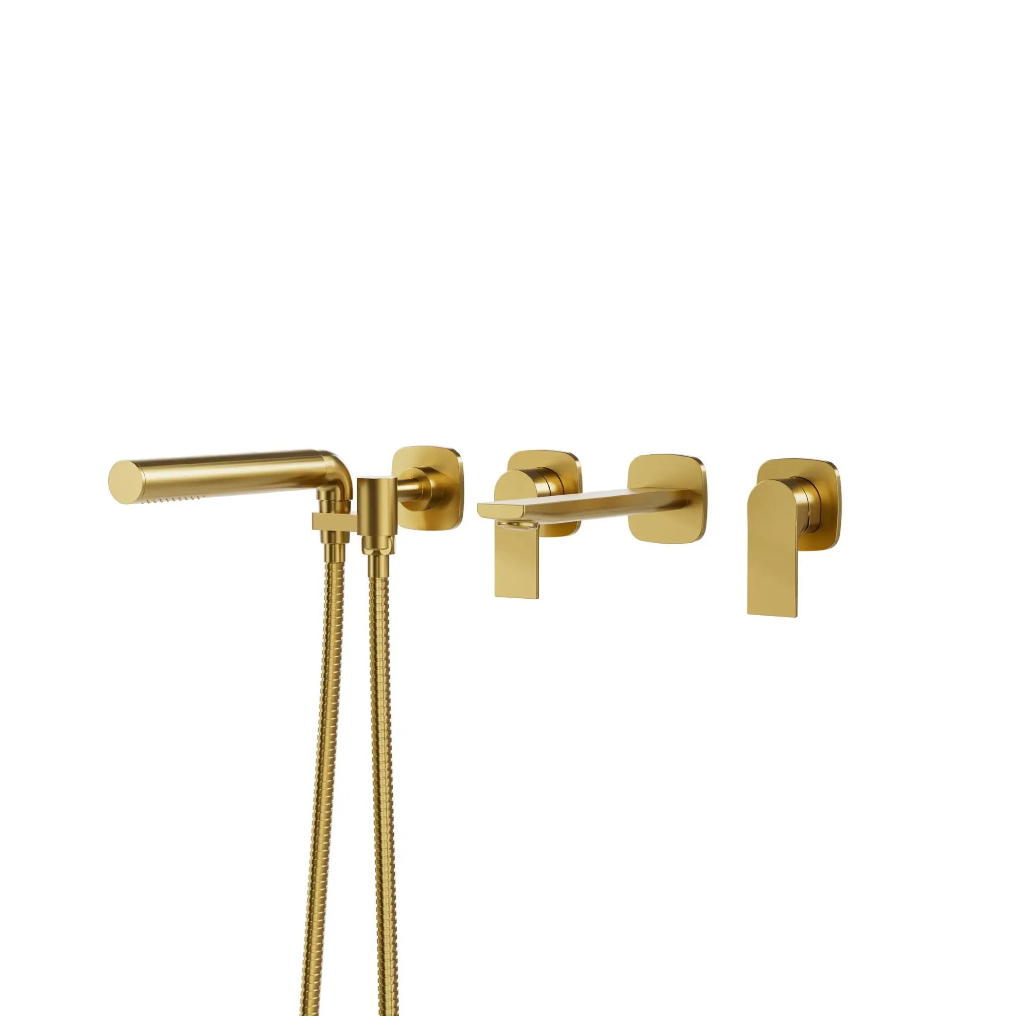 Aquabrass TMR Plus Wallmount Tub Filler with Handshower by Aquabrass