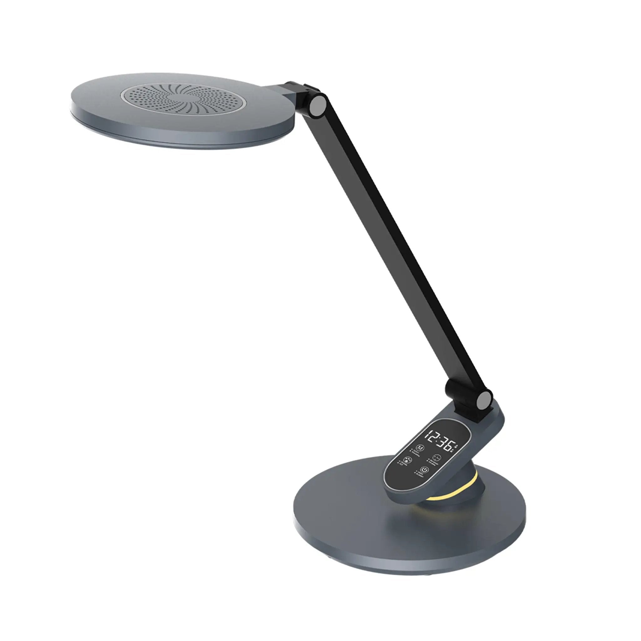 metallic grey table lamp
