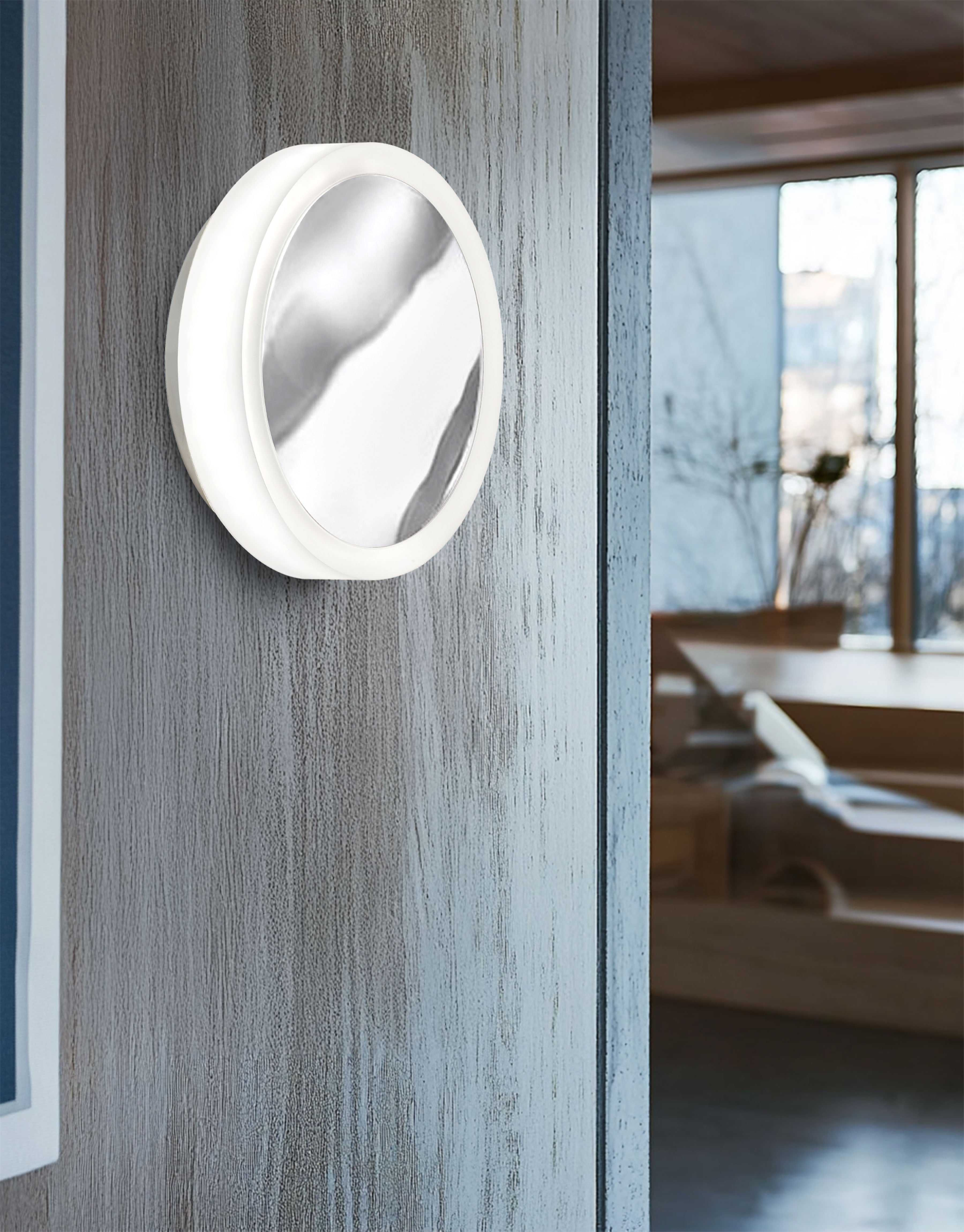 polished chrome wall mount