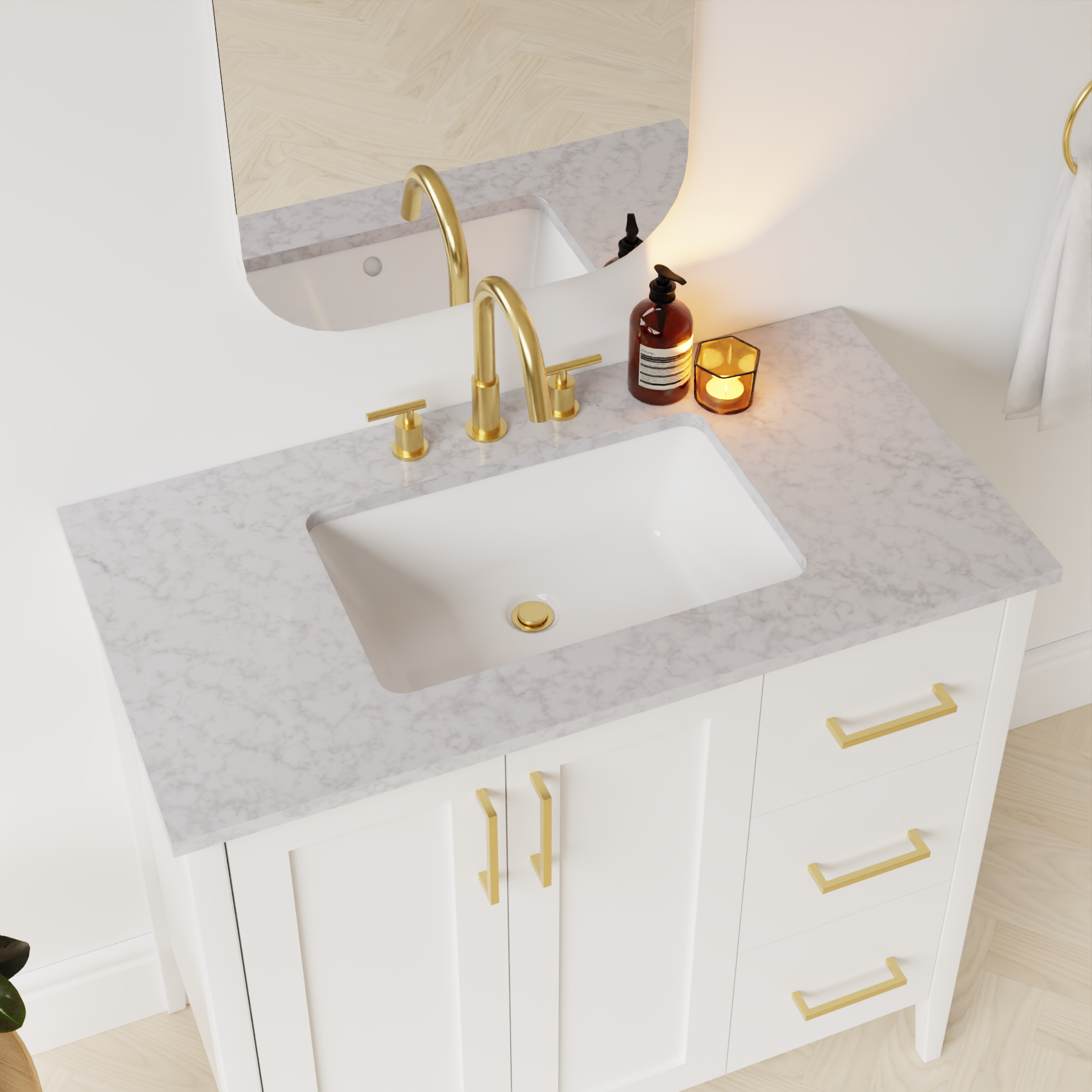 carrara vanity top