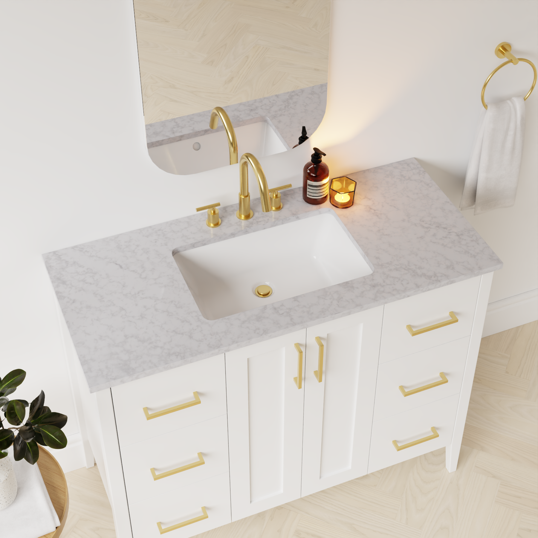 carrara vanity top