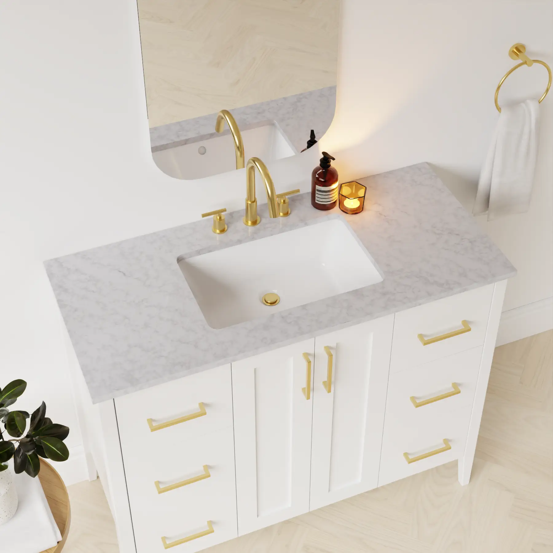 carrara vanity top