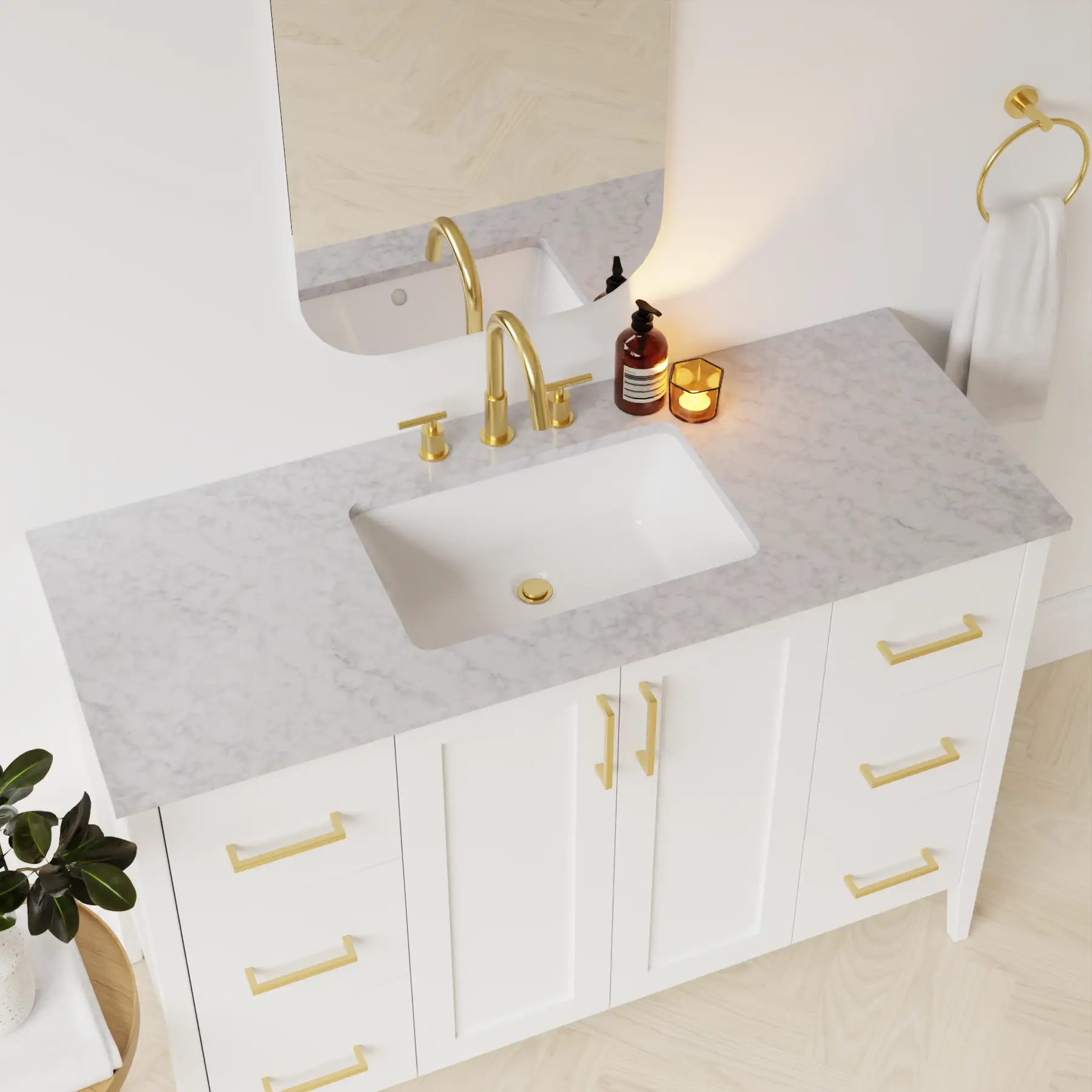 carrara vanity top