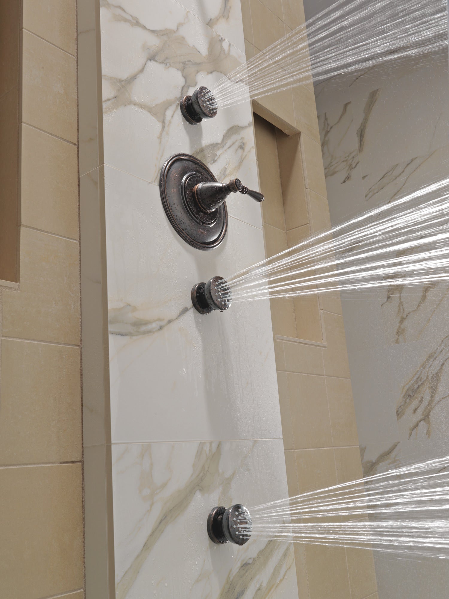 venetian bronze thermostatic valve