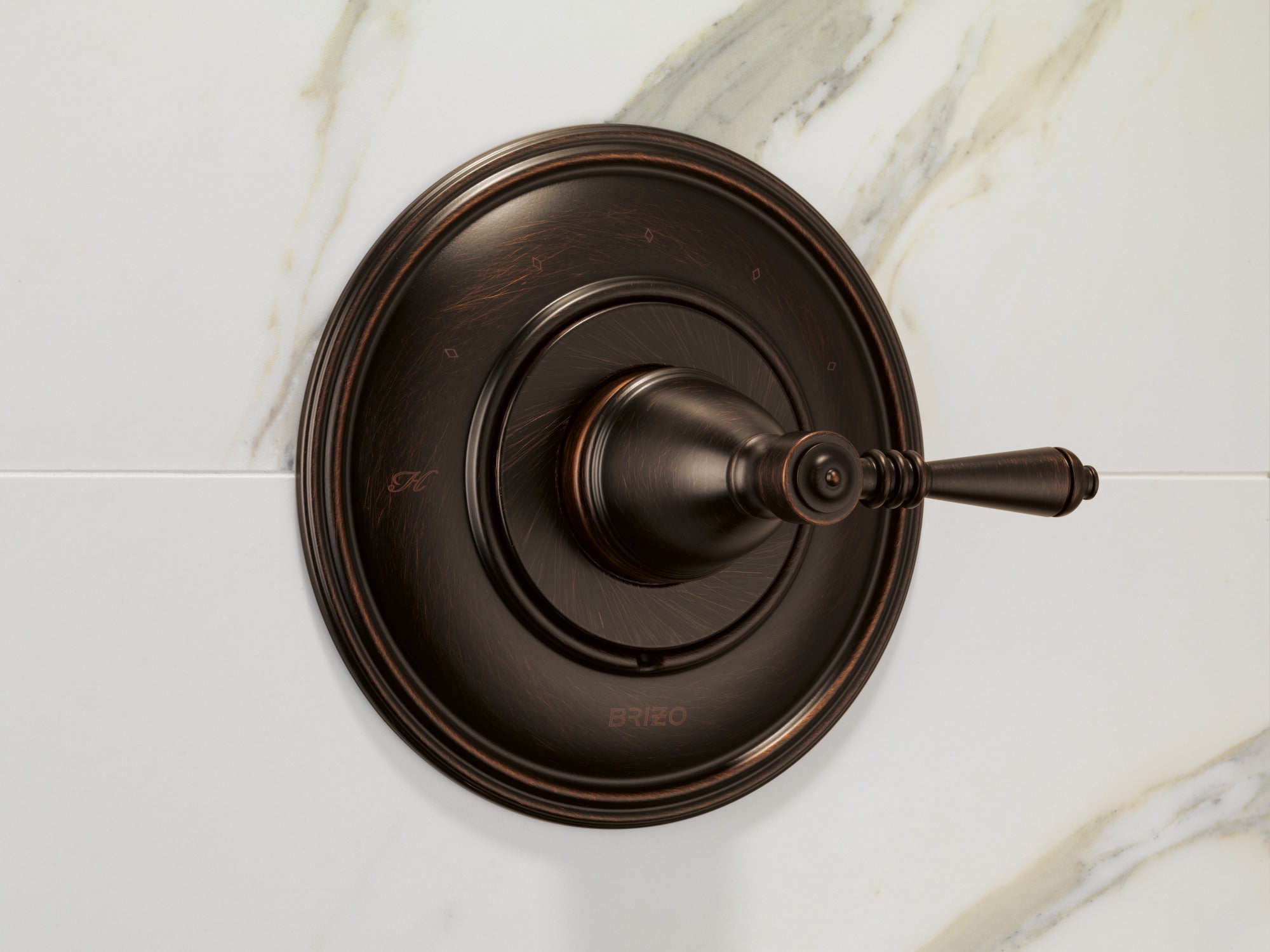 venetian bronze thermostatic valve