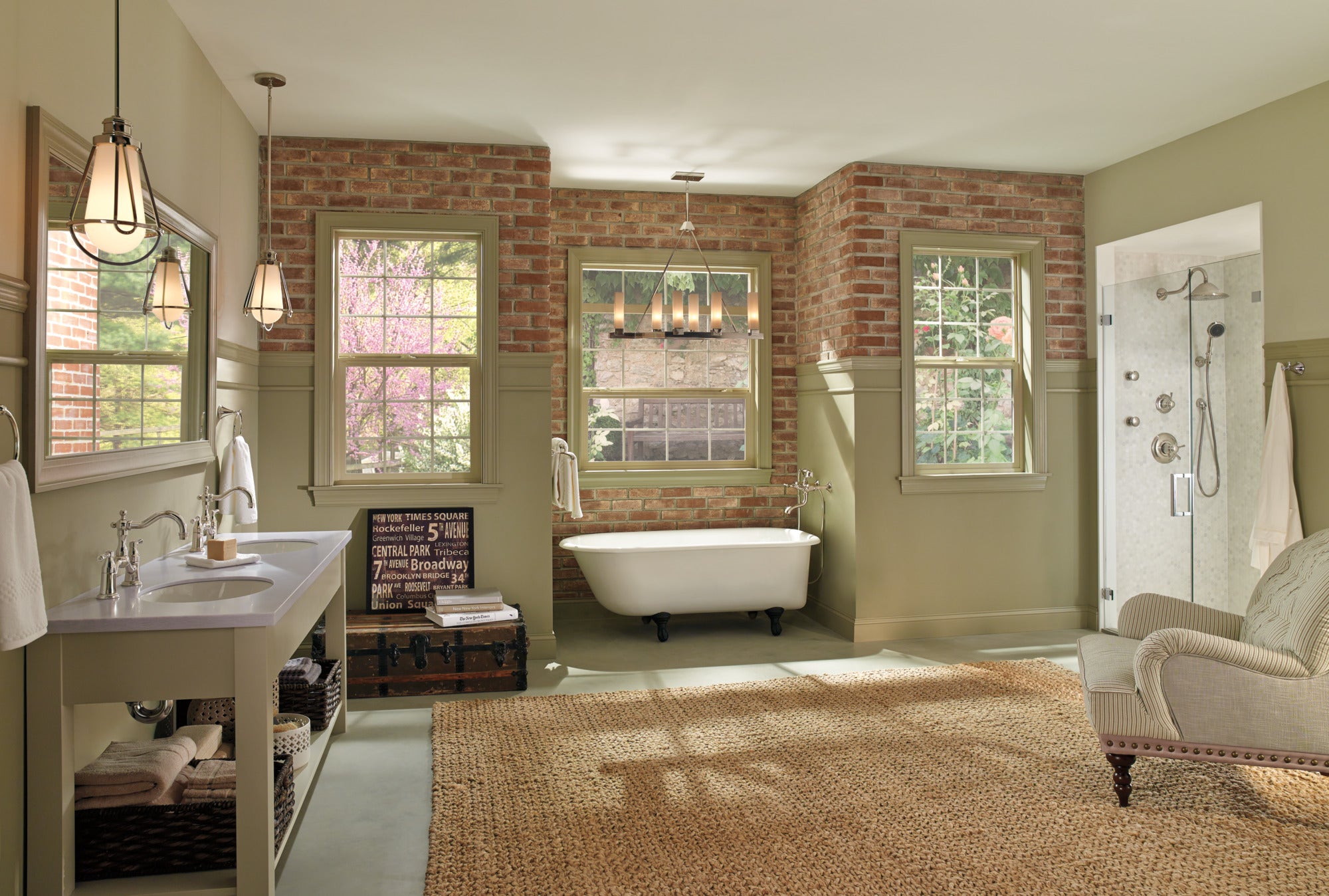 polished nickel towel bar