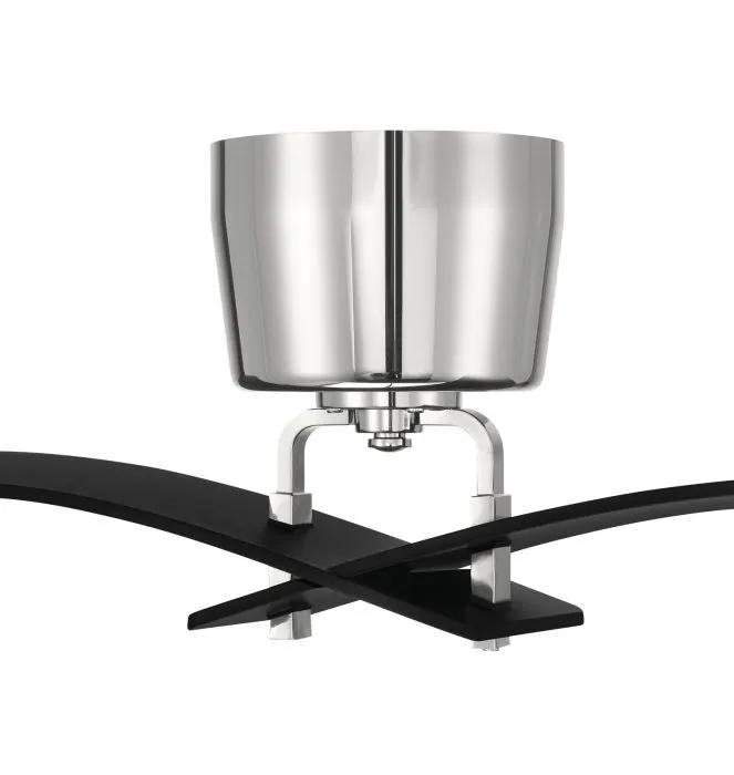 flat black / polished nickel ceiling fans